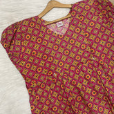 Frock Feeding Nighty, Free Size, Ankle Length, Tie-Up, Puff Sleeve Sleepwear in Softest Cotton Fabric (Bra Size 34"-38" | 50”-52″ length)